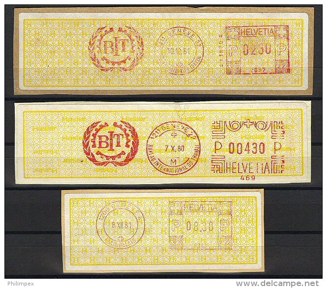 UNESCO / UN / BIT (IOL) TWO METER LABELS INTERNATIONAL  ORGANIZATIONS - UNESCO