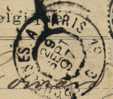 57 Op Postkaart Met Treinstempel ERQUELINNES A PARIS 1° Op 29/9/1897 - Ambulants