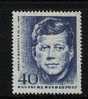 GERMANY 1964 Kennedy MNH 453 # 1856 - Unused Stamps