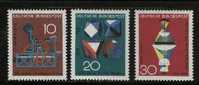 GERMANY 1968 Technik Stamps MHN 546-548 # 1896 - Unused Stamps