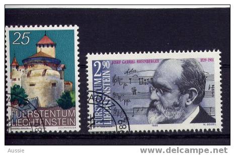 Liechtenstein 1989 Yvertnr. 903-04 (°) Oblitéré  Used Cote 5,95 Euro - Usati