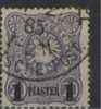 Old Germany Foreign Office In Turkey 1884- 1Piaster On 20pf Mi.3a - Turkey (offices)