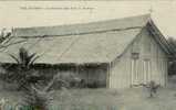 CPA Iles Salomon La Première église Du Révérent Père Bertreux - Solomon Islands