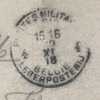 Postkaart Met Stempel POSTES MILITAIRES BELGIQUE 4 Op 10/11/1918!!! (11/11/18 Armistice) Verzonden HMB Calais - Legerstempels