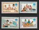 SAMOA 1995 50TH ANNIV UNICEF SET OF 4 NHM - Samoa