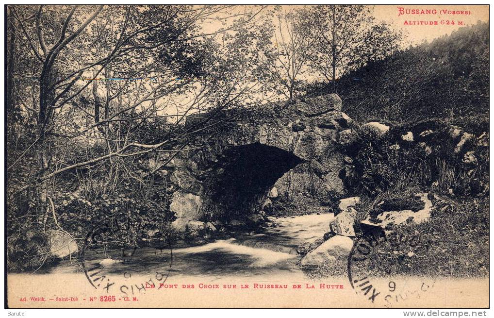 BUSSANG - Le Pont Des Croix Sur Le Ruisseau De La Hutte - Bussang