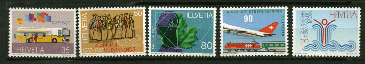 Suisse. Série ** N° 1269 à 1273 " An. Et événeménts" - Unused Stamps
