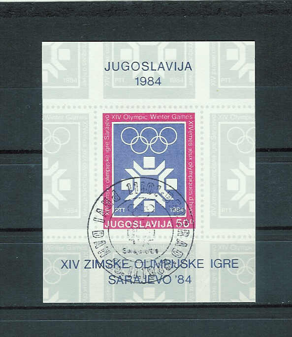 Joegoslavië 1984 - Yv. Blok 21 Gest./used/obl. - Hiver 1984: Sarajevo