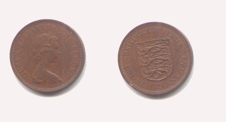 ONE NEW PENNY 1971 - Channel Islands