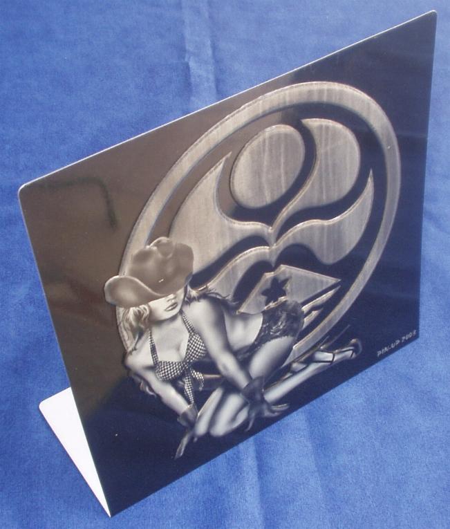 Plaque Métal "PIN UP 2003" - Placas En Aluminio (desde 1961)