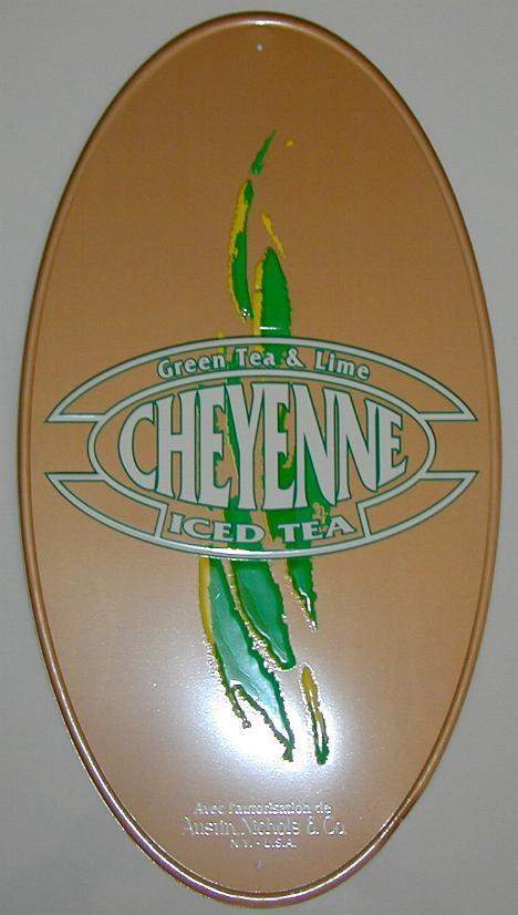 Plaque Tôle "CHEYENNE" - Placas En Aluminio (desde 1961)