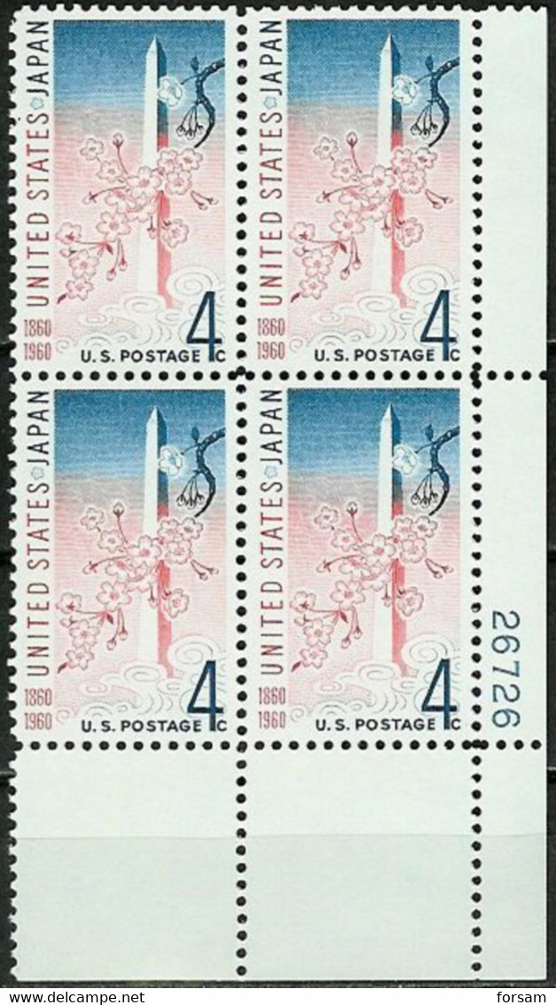 USA...1960..Michel # 788..BLOCK OF 4 STAMPS...MNH. - Unused Stamps