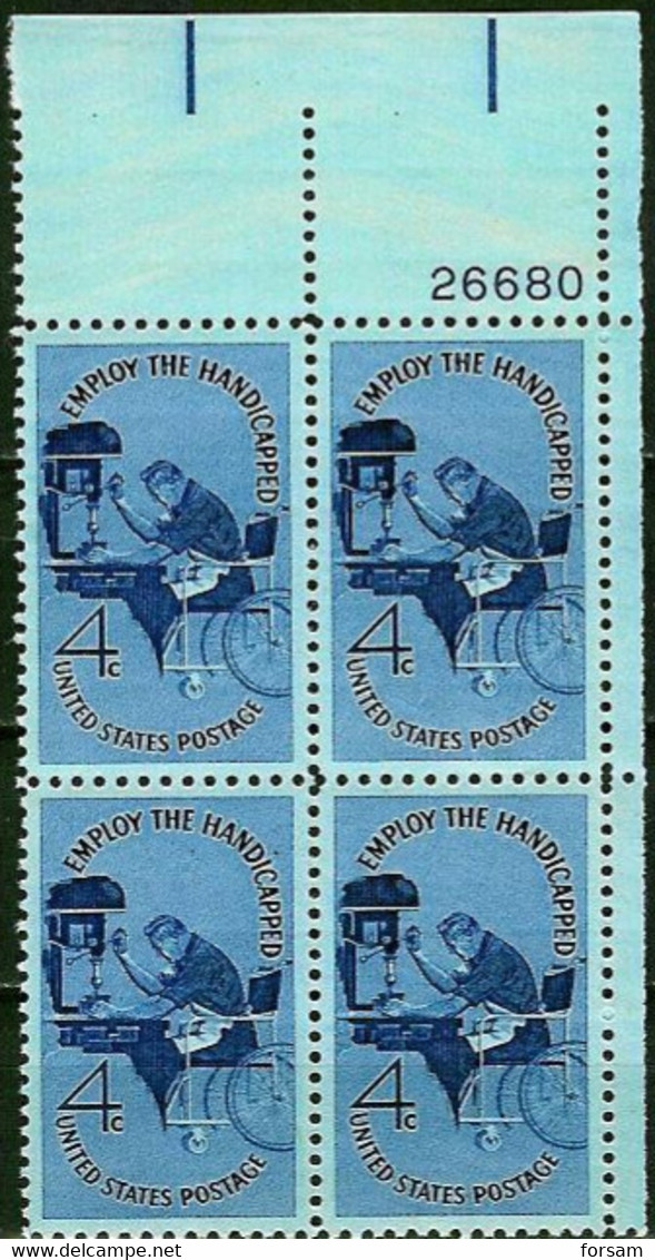 USA...1960..Michel # 785..BLOCK OF 4 STAMPS...MNH. - Nuovi