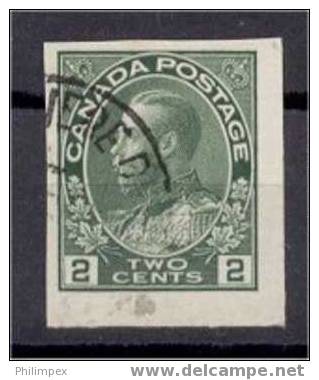 CANADA, 2 CENTS 1922, IMPERFORATED USED - Oblitérés