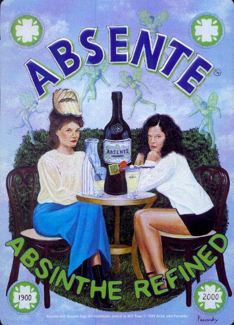 Plaque  "ABSINTHE 1" - Tin Signs (after1960)