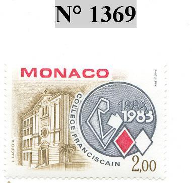 Timbre De Monaco N°1369 - Andere & Zonder Classificatie