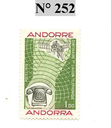 Timbre D´andorre N° 252 - Usados