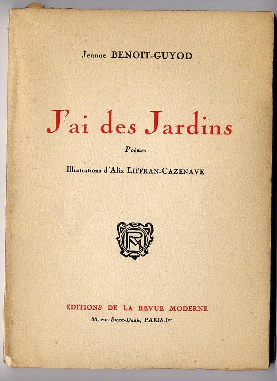 Poésie, « J’ai Des Jardins », 1955 - Franse Schrijvers