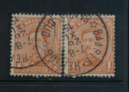 135(x2) Met Sterstempel * BAARLE-HERTOG / BAARLE-DUC * - 1915-1920 Albert I