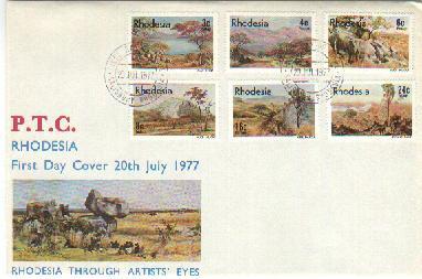 Rhodesia 1977 FDC Landscapes Mint 194-199 # 1306 - Nature