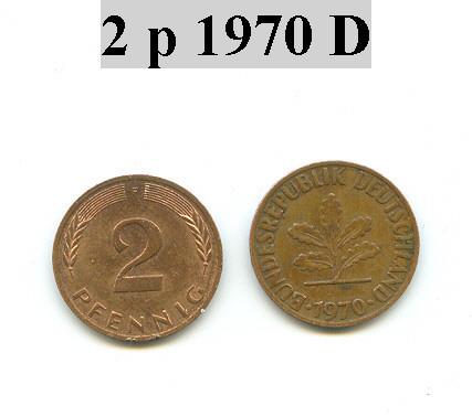 Piece D'allemagne 2 Pfennic 1979 F - Andere & Zonder Classificatie