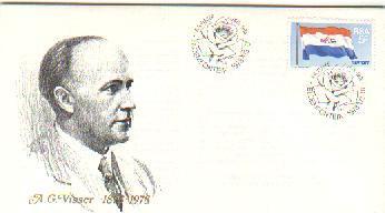 RSA 1977 Enveloppe A.G.Visser Mint # 1424 - Cartas & Documentos