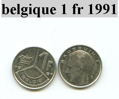 Piéce De Belgique 1 Fr 1991 - Non Classificati