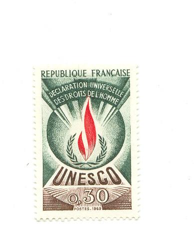 Timbre De L´unesco 1969-70  30 C - Ungebraucht