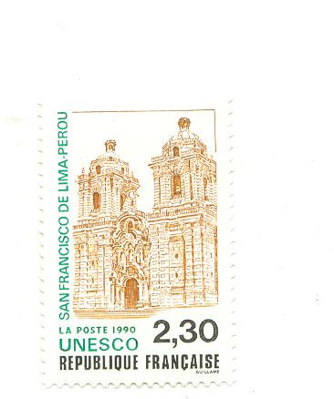 Timbre De L´unesco 1990 2,30 Fr  N° 102 - Neufs