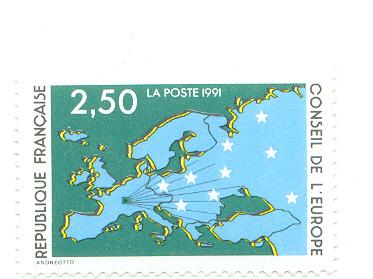 Timbre Du Conseil De L´europe 1990 2,50 Fr  N° 104 - Mint/Hinged
