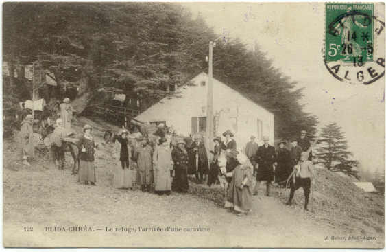 BLIDA-CHREA - Le Refuge,l'arrivée D'une Caravane - Blida