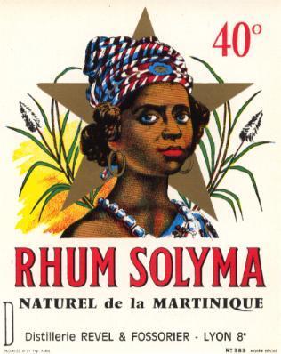 Etiquette "RHUM SOLYMA" VARIETE - Rum