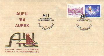 RSA 1984 Enveloppe Aupex Mint # 1484 - Filatelistische Tentoonstellingen