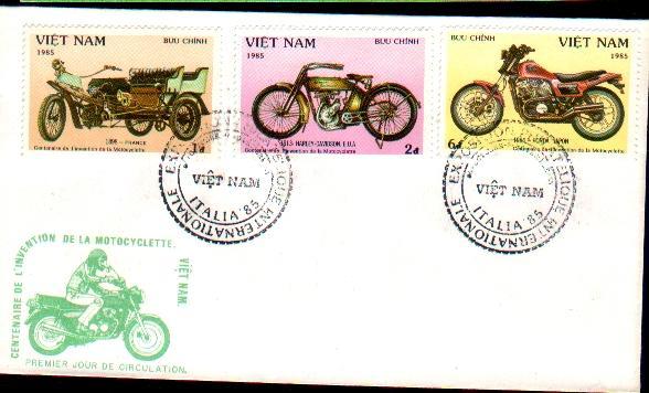 VIETNAM 1985 FDC With Motor Bikes. - Motorbikes
