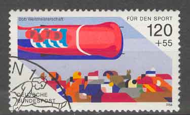 Allemagne 1986. Bobsleig. - Hiver