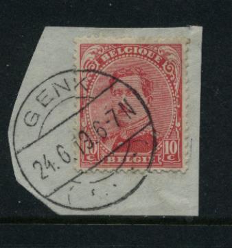 138 Op Fragment Met Duitse Brugstempel GENK  (noodstempel) - 1915-1920 Albert I