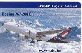 Hungary Prepaid Boeing 767-200 ER Second Serie - Hongrie