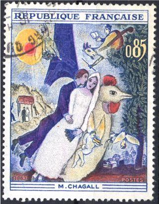 YT 1398 Chagall - Oblitérés