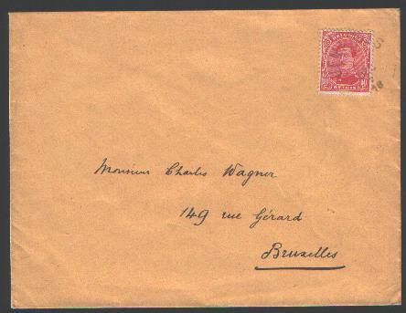 138 Op Brief Met Kiesbureelstempel  JEMAPPES (noodstempel) - 1915-1920 Albert I