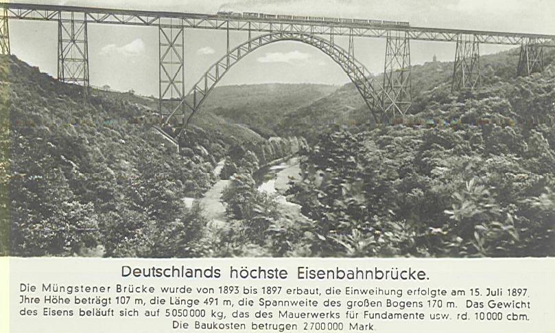 CP Deutschlands Höchste Eisenbahnbrücke 1897 - Ouvrages D'Art