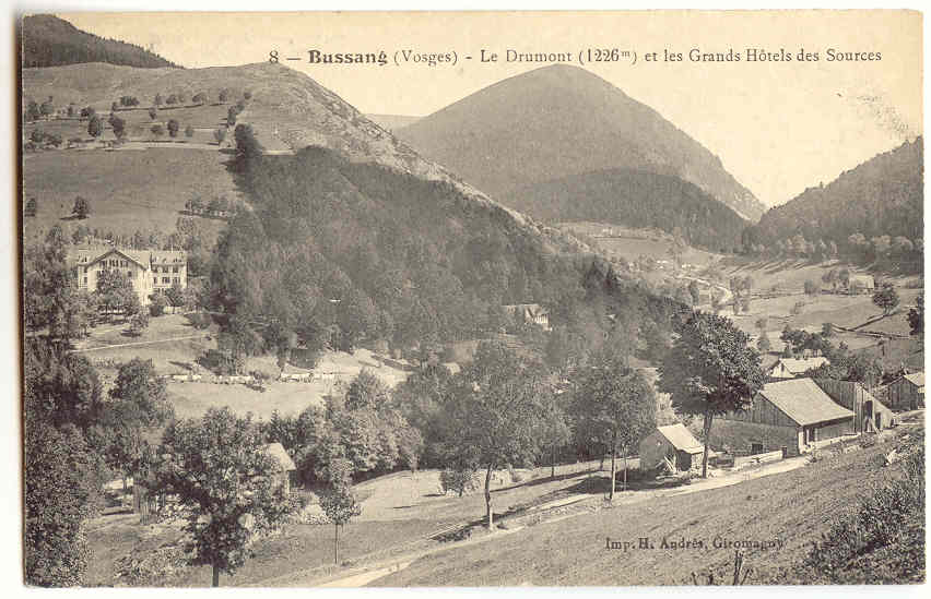 F495 - BUSSANG - Le Drumont (1226 M) Et Les Grands Hôtels Des Sources - Bussang