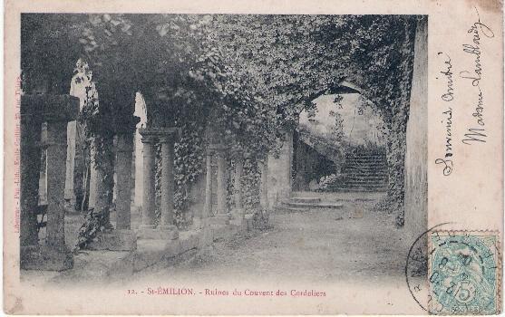 D33- ST EMILION/ RUINES DU COUVENT DES CORDELIERS - Saint-Emilion