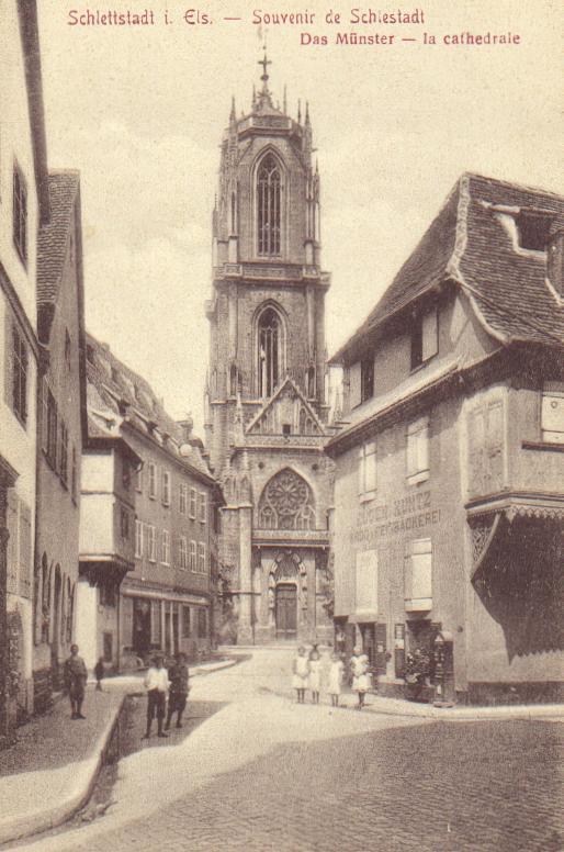 CPA - SCHLETTSTADT / SCHLESTADT  -  Das Munster / La Cathédrale - Selestat