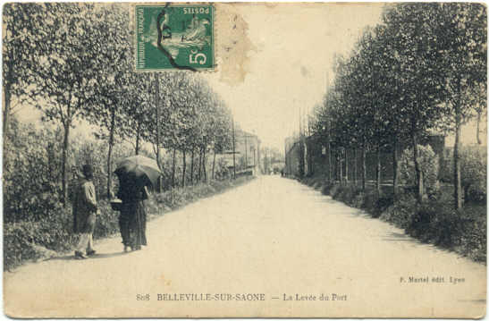 BELLEVILLE-SUR-SAONE - La Levée Du Port - Belleville Sur Saone