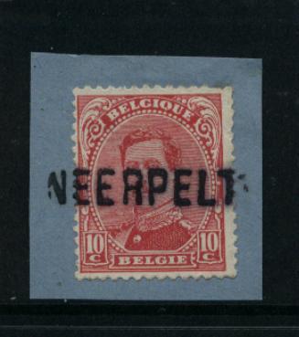 138 Op Fragment Met Naamstempel  NEERPELT (noodstempel) - 1915-1920 Albert I