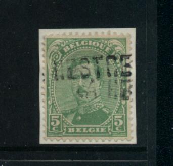 137 Op Fragment Met Omkaderde Naamstempel  LA HESTRE (noodstempel) - 1915-1920 Alberto I