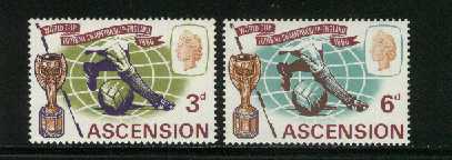 ASCENSION 1966 Mint Stamps Football Champ. 100-101 #2048 - Other & Unclassified