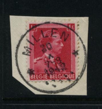 528 Op Fragment Met Sterstempel * MILLEN * - 1936-1957 Open Collar