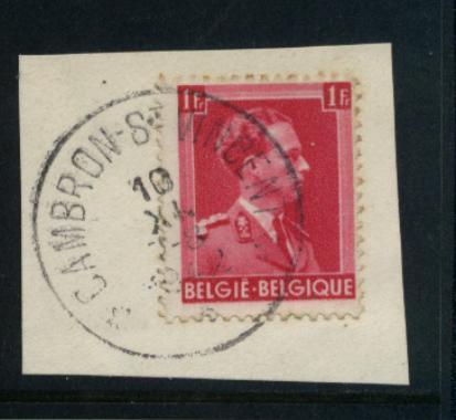 528 Op Fragment Met Sterstempel * CAMBRON-ST-VINCENT * - 1936-1957 Open Kraag