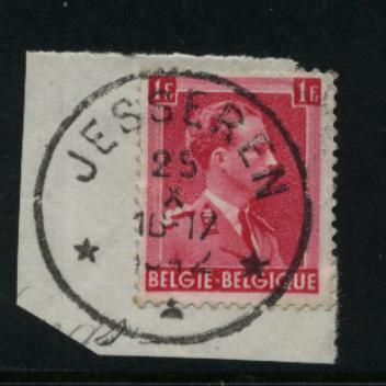 528 Op Fragment Met Sterstempel * JESSEREN * - 1936-1957 Open Collar